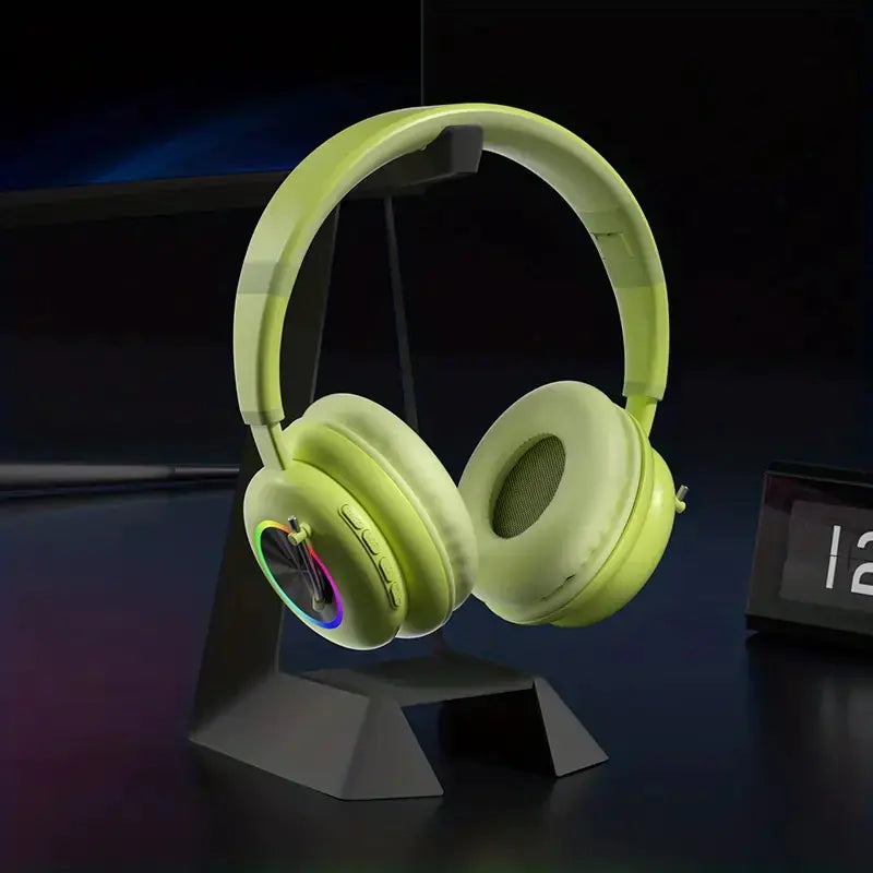 Kids Wireless Earphones with RGB Lighting & Microphone
