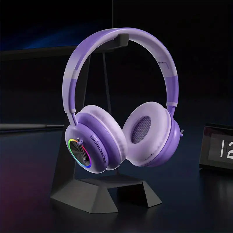Kids Wireless Earphones with RGB Lighting & Microphone