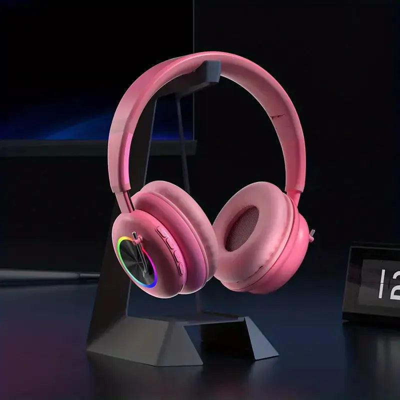 Kids Wireless Earphones with RGB Lighting & Microphone