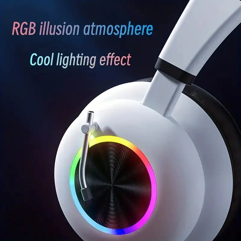 Kids Wireless Earphones with RGB Lighting & Microphone